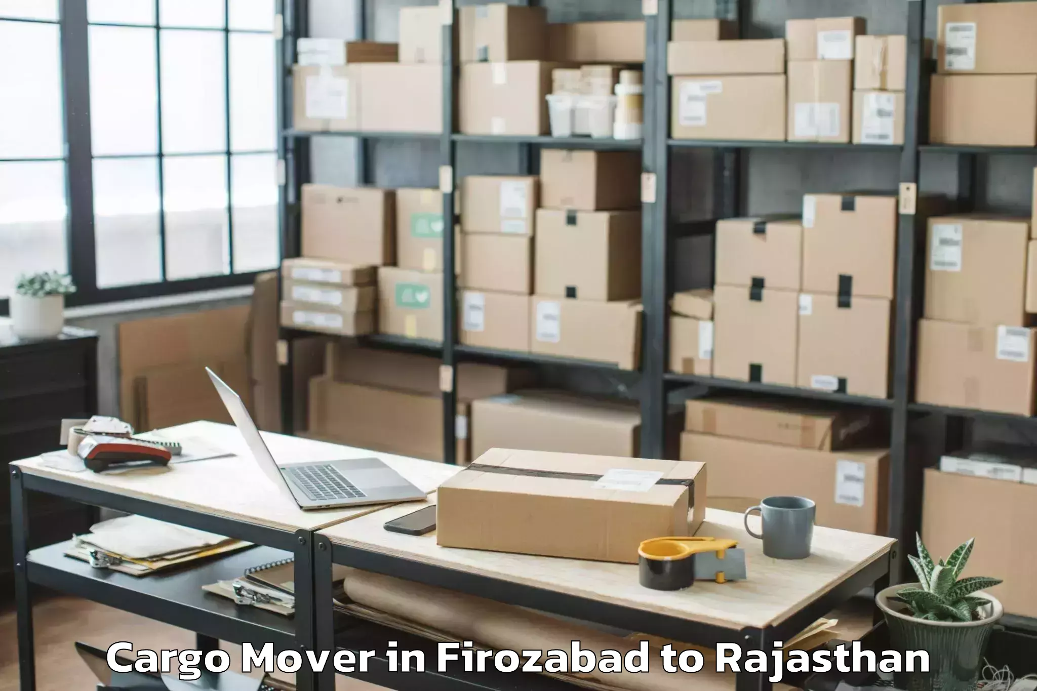 Get Firozabad to Madhav University Pindwara Cargo Mover